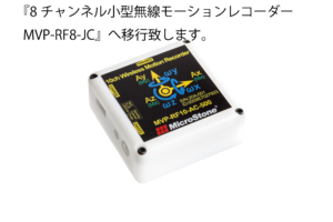 10チャンネル小型無線モーションレコーダー MVP-RF10-AC